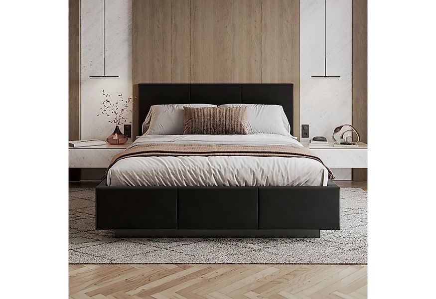 FDM Polsterbett ALMADA modern mit Bettkasten MADE IN EU - mit Trinity Velou günstig online kaufen