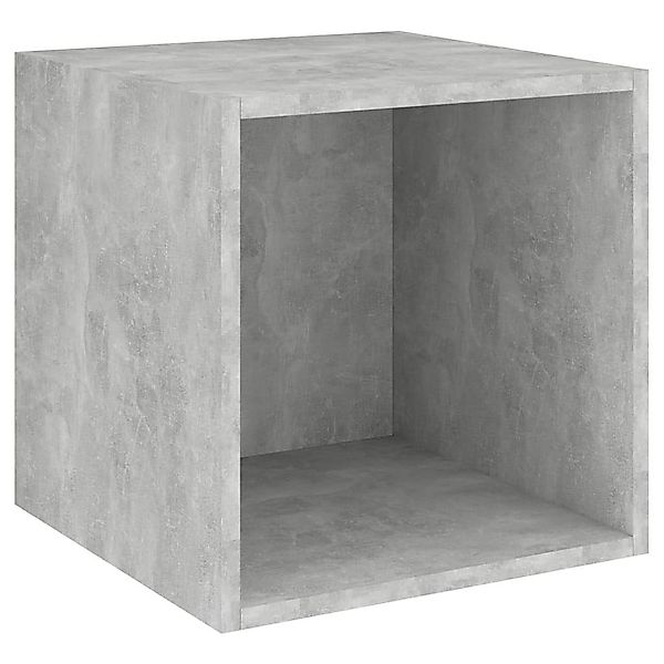 vidaXL Regal Wandschrank Betongrau 37x37x37 cm günstig online kaufen