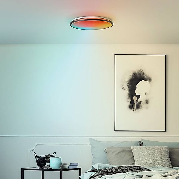 Brilliant LED Deckenleuchte »Heida«, 3000 lm, Ø 49 cm, Metall/Kunststoff, s günstig online kaufen