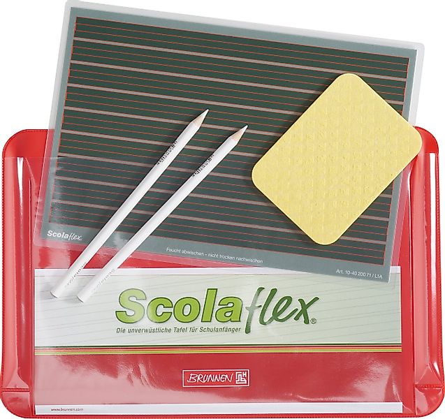 BRUNNEN Tafel Scolaflex Tafel-Set, inklusive 2 Schreibstiften günstig online kaufen