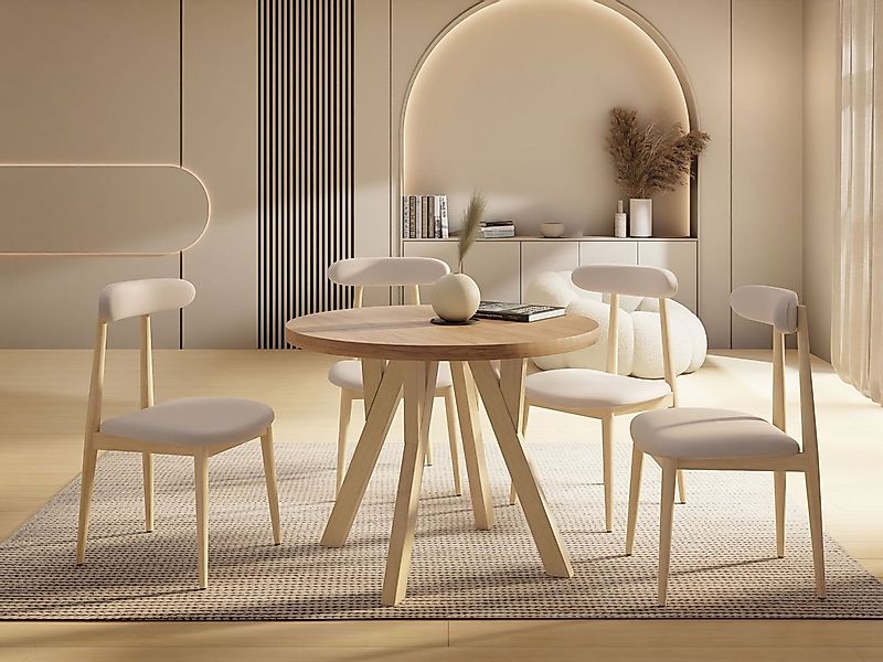 WFL GROUP Esstisch Avero (vier Größen – 80/90/100/100 cm, ausziehbar auf 16 günstig online kaufen