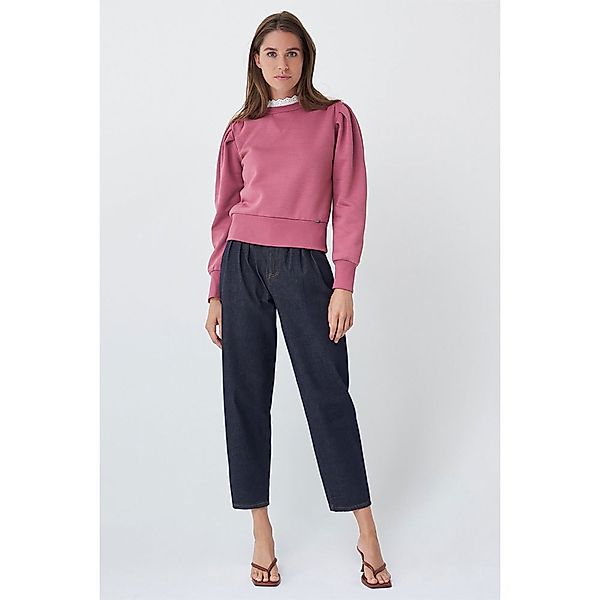 Salsa Jeans 126118-614 / Lace Neck Pullover L Pink günstig online kaufen
