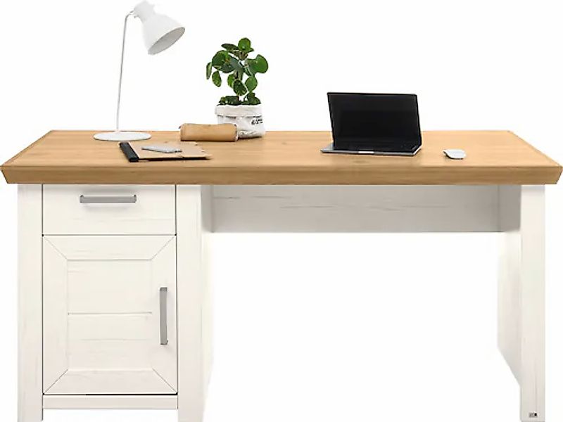 set one by Musterring Schreibtisch "York" Mit Schubkasten und Tür, 3 Farben günstig online kaufen