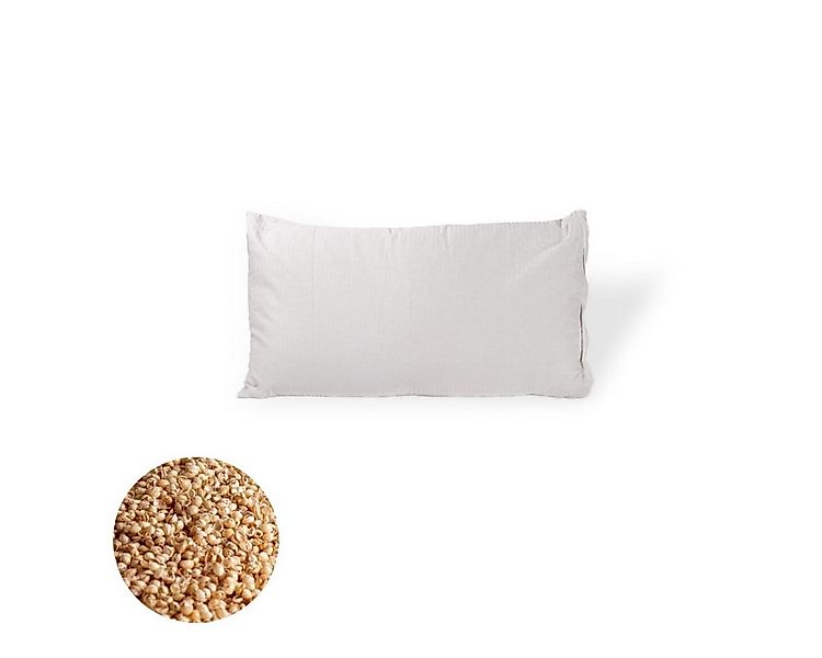 speltex Naturfaserkopfkissen mit staubfreier + waschbarer Füllung, Füllung: günstig online kaufen