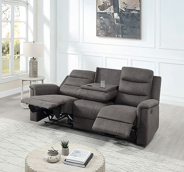 ATLANTIC home collection 3-Sitzer "Cliff mit 2 Relaxfunktionen" Federkern u günstig online kaufen