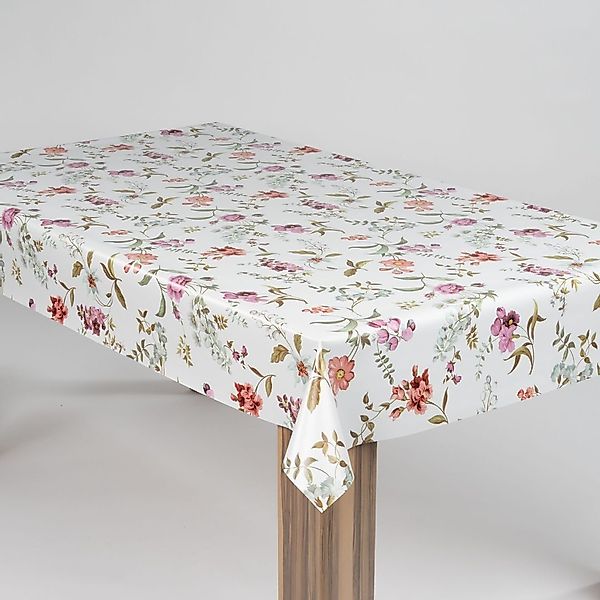 laro Tischdecke laro Wachstuch-Tischdecke Wachstischdecke Blumen günstig online kaufen