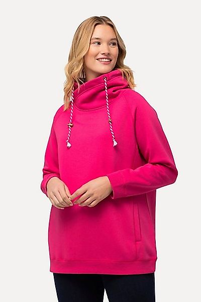 Ulla Popken Sweatshirt Sweatshirt weiter Stehkragen Taschen günstig online kaufen