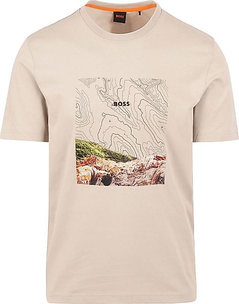 BOSS T-shirt Forest Beige - Größe XL günstig online kaufen