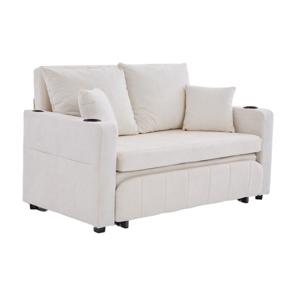BlingBin Sofa Zweisitzer-Sofa Stoffsofa Schlafsofa Klappbares günstig online kaufen