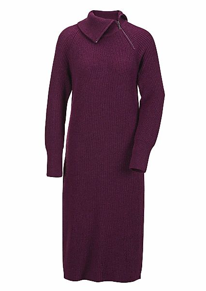 GOLDNER Strickkleid "Kurzgröße Strickkleid mit asymmetrischem Kragen" asymm günstig online kaufen