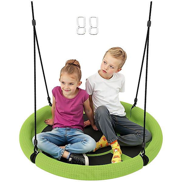 AIYAPLAY Einzelschaukel Nestschaukel Ø98 cm Verstellbar günstig online kaufen