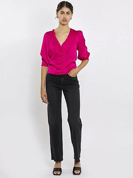 Freshlions Satinbluse Freshlions Satin Bluse Pink XL Ohne, Brustabnäher günstig online kaufen