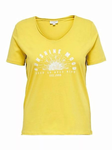 ONLY CARMAKOMA T-Shirt Bedrucktes Spruch T-Shirt Übergröße Plus Size Top CA günstig online kaufen