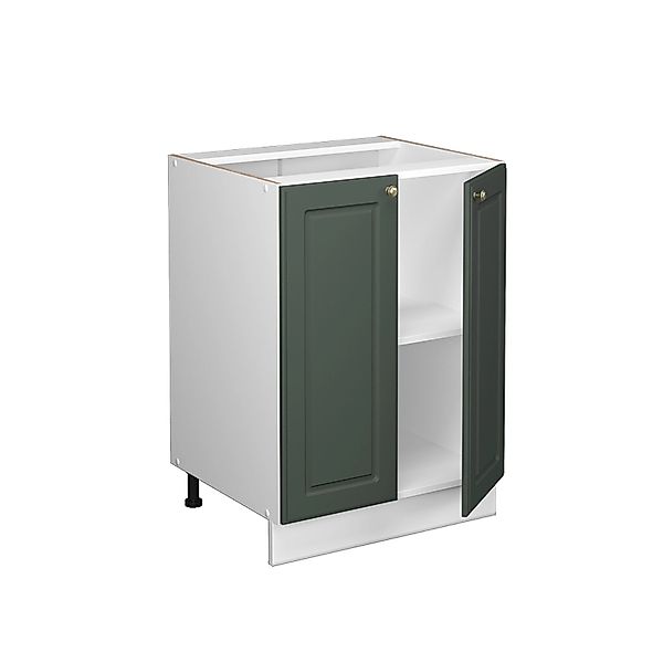 Vicco Küchenunterschrank Fame-Line Grün-Gold Landhaus/Weiß 60 cm AP Anthraz günstig online kaufen