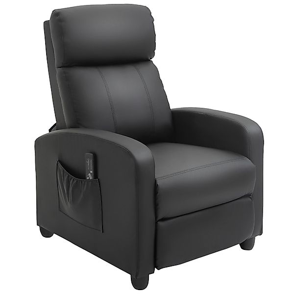HOMCOM Massagesessel mit Liegefunktion und Rückenlehnen Schwarz  68 x 88 x günstig online kaufen