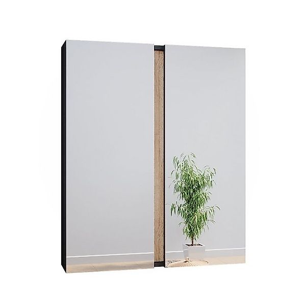 Vicco Badspiegelschrank Gloria Anthrazit/Sonoma 71 x 84 cm mit 2 Türen günstig online kaufen