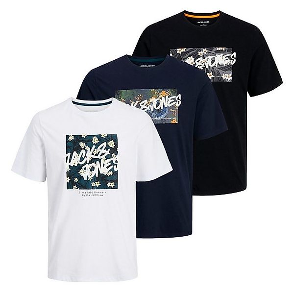 Jack & Jones T-Shirt JJHAWAII Shape Tee SS Crew Neck LN mit Rundhalsausschn günstig online kaufen