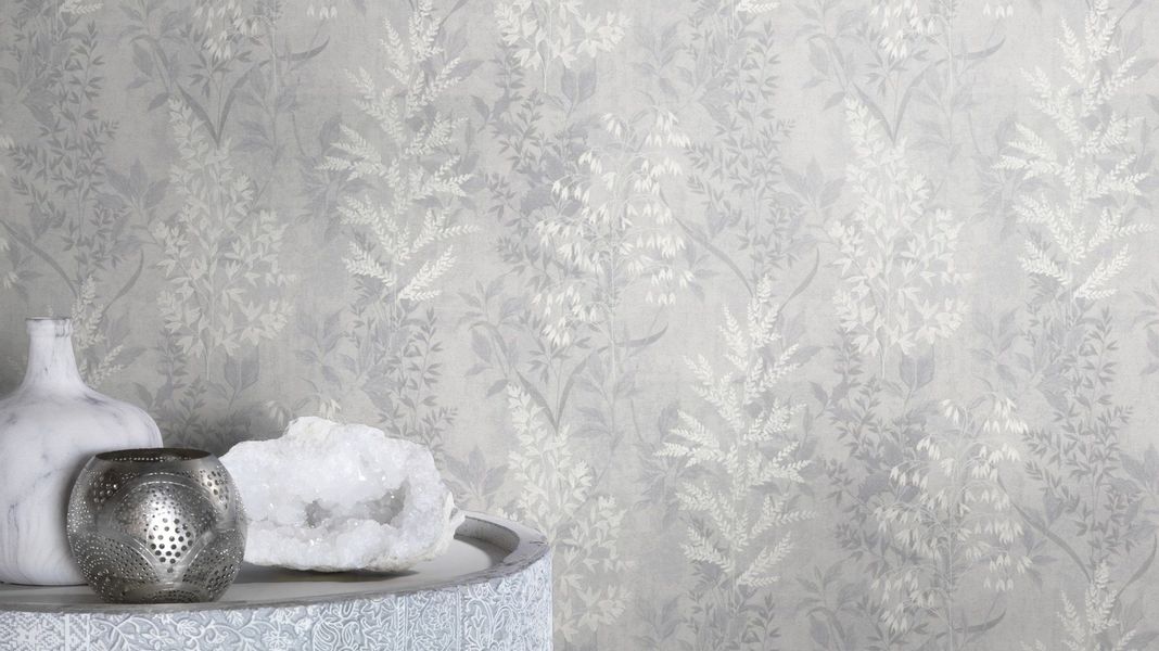 Rasch Papiertapete mit Blattranken, strukturiert, botanisch, günstig online kaufen