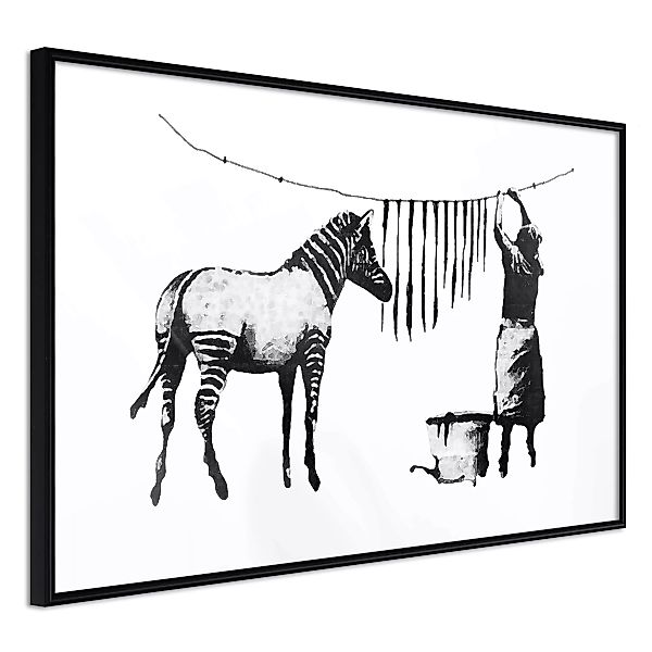 Poster - Banksy: Washing Zebra Stripes günstig online kaufen