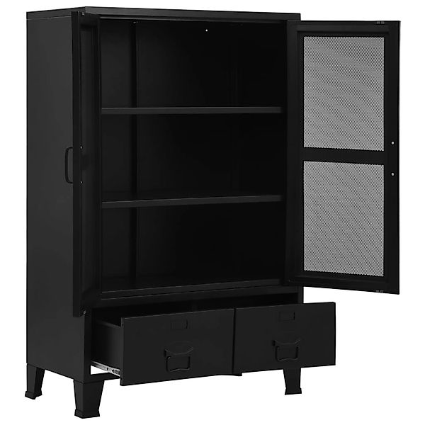 vidaXL Büroschrank mit Maschengittertüren Industriell 75×40×120 cm Stahl günstig online kaufen