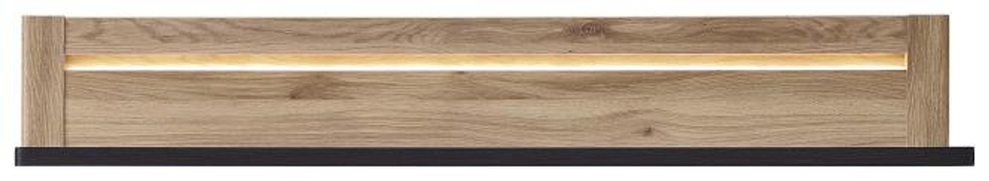 Wandboard ca. 148x24x20 cm Mauvella Oak / Carbon Eiche günstig online kaufen