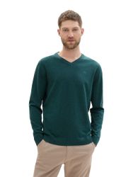 TOM TAILOR Sweatshirt Basic V-Neck Knit günstig online kaufen