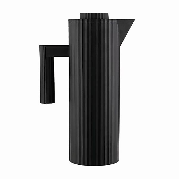 Alessi - Plissé Isolierkanne 1L - schwarz/LxBxH 20x11x32cm günstig online kaufen