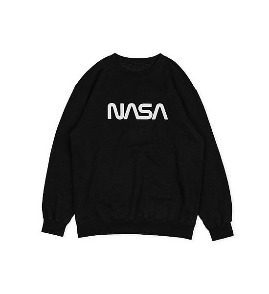 Novux Sweater NASA worm signature Damen Sweatshirt Farbe Schwarz günstig online kaufen