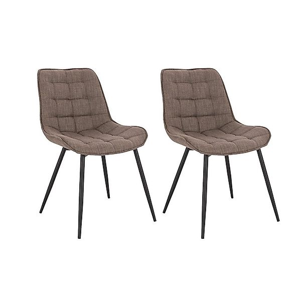 HOME DELUXE Esszimmerstuhl Polsterstuhl 2er - günstig online kaufen