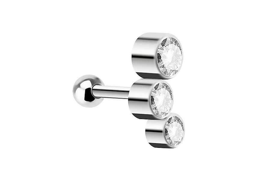Taffstyle Piercing-Set Ohr Tragus Knorpel Helix Triple Kristall Kugeln, Pie günstig online kaufen