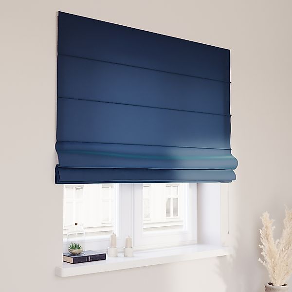 Dekoria Raffrollo Capri, dunkelblau, 100 x 170 cm günstig online kaufen