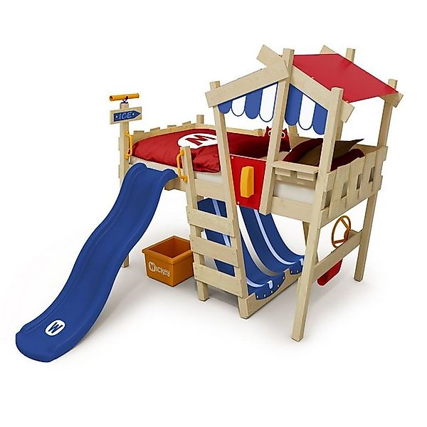 Wickey Kinderbett Crazy Hutty - Spielbett mit Rutsche 90 x 200 cm, Etagenbe günstig online kaufen