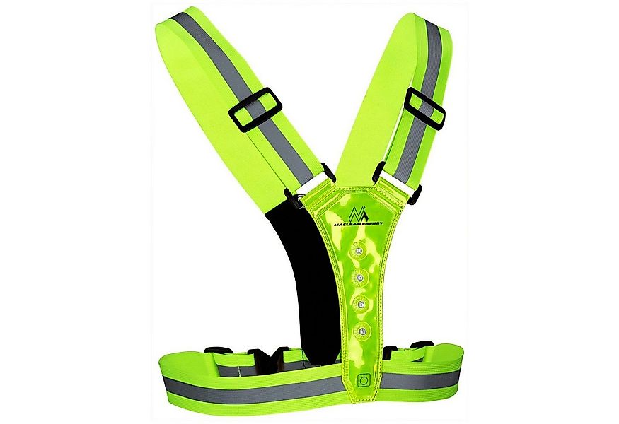 Maclean Warnweste MCE425 LED-Beleuchtung, Vorderseite & Rückseite, IPX2, Un günstig online kaufen