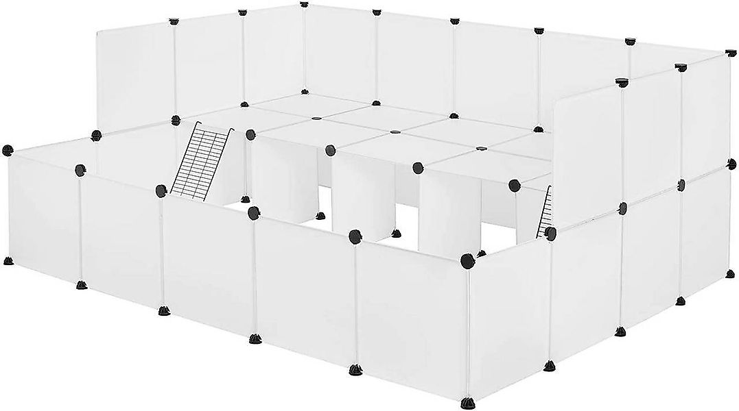 EUGAD Freigehege, Gehege, Kleintiergehege Indoor, Weiß 181x145x72cm günstig online kaufen