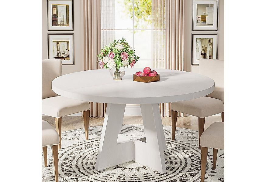 Tribesigns Esstisch Runder Esstisch, Küchentisch für Esszimmer Wohnzimmer, günstig online kaufen