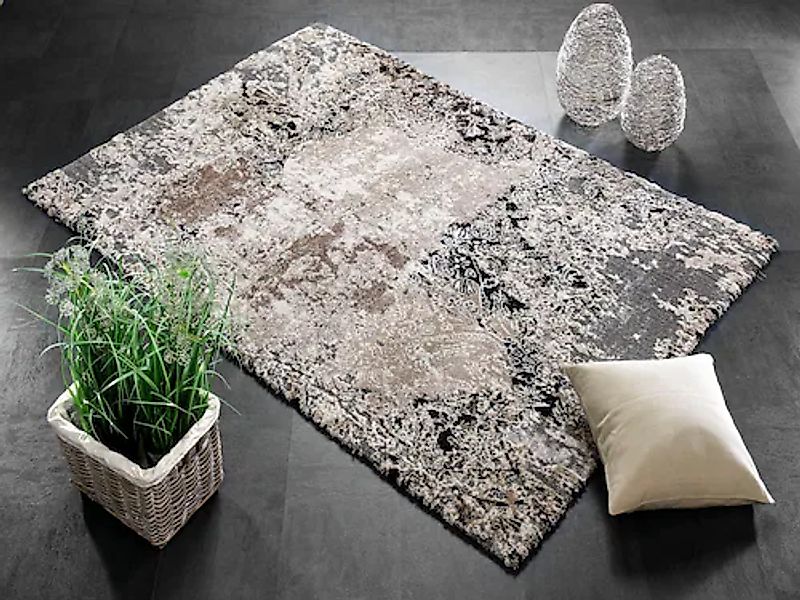 OCI DIE TEPPICHMARKE Teppich »Juwel Dramatica« rechteckig 20 mm Höhe Wohnzi günstig online kaufen