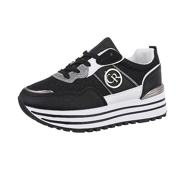 Ital-Design Damen Low-Top Freizeit Sneaker (86188124) Keilabsatz/Wedge Snea günstig online kaufen