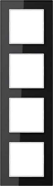 Jung Glasrahmen 4-fach sw waage/senkrecht AC 584 GL günstig online kaufen