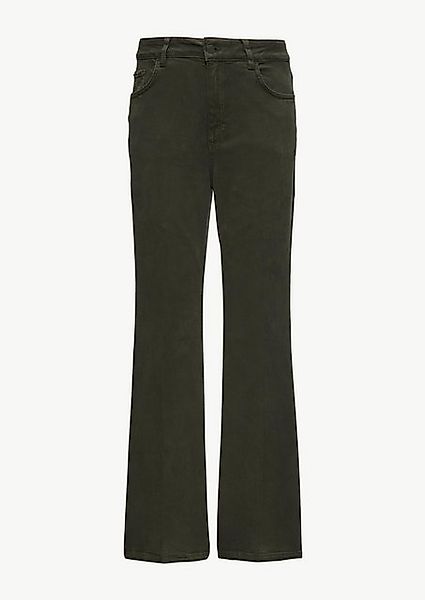 comma casual identity Stoffhose Twill-Hose mit Flared Leg Garment Dye günstig online kaufen