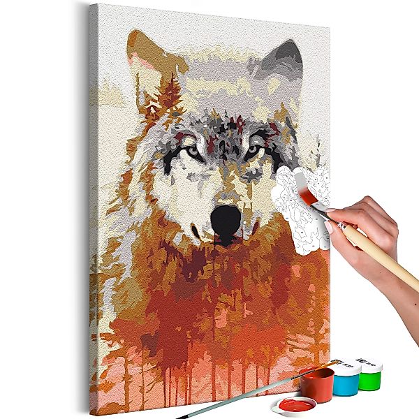 Malen Nach Zahlen - Wolf And Forest günstig online kaufen