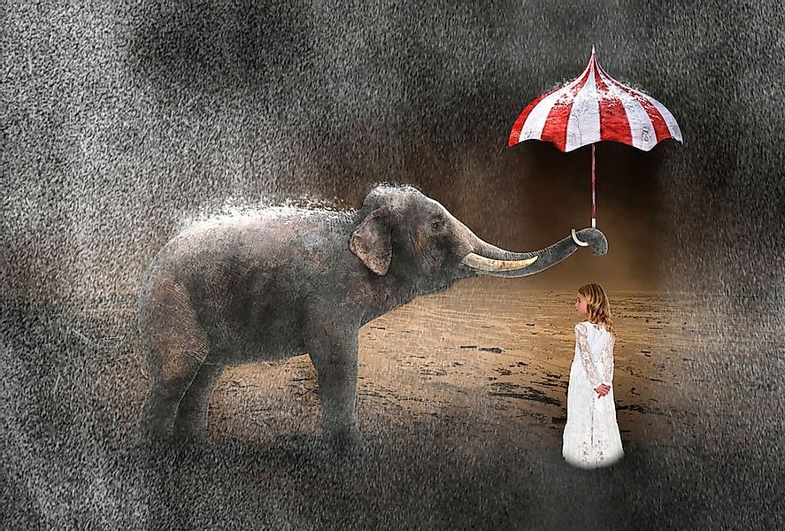 Papermoon Fototapete "Abstrakte Liebe Frieden Hoffnung" günstig online kaufen