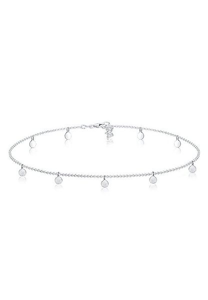Elli Collier Choker Plättchen Coins Matt 925 Silber günstig online kaufen