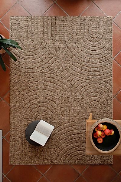 Wecon home Teppich "Monoq" rechteckig 12 mm Höhe Flachgewebe, wetterfest, R günstig online kaufen