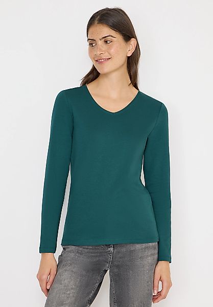 Cecil Langarmshirt aus reiner Baumwolle günstig online kaufen