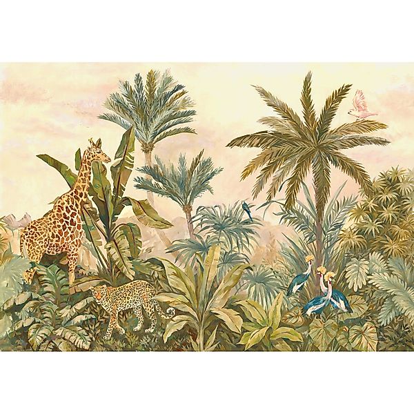 Komar Vliesfototapete Tropical Vintage Garden 400 cm x 280 cm günstig online kaufen