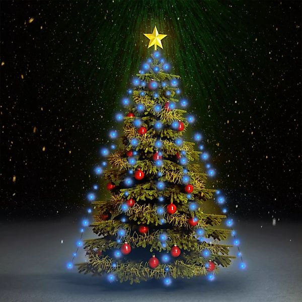 Weihnachtsbaum-lichternetz Mit 210 Leds Blau 210 Cm günstig online kaufen