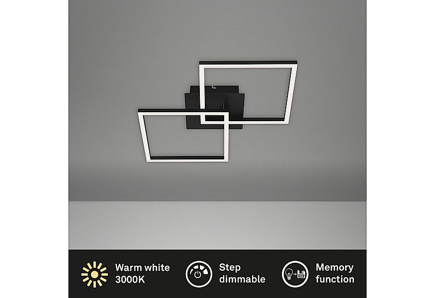 Briloner Leuchten Deckenleuchte LED Deckenlampe Extra-Warmweiß Wohnzimmer S günstig online kaufen