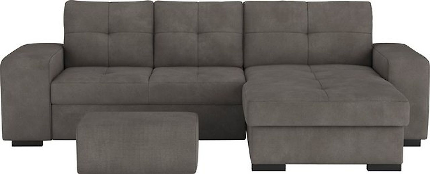 COTTA Ecksofa "Mattina L-Form", mit Hocker, wahlweise mit Bettfunktion & Be günstig online kaufen