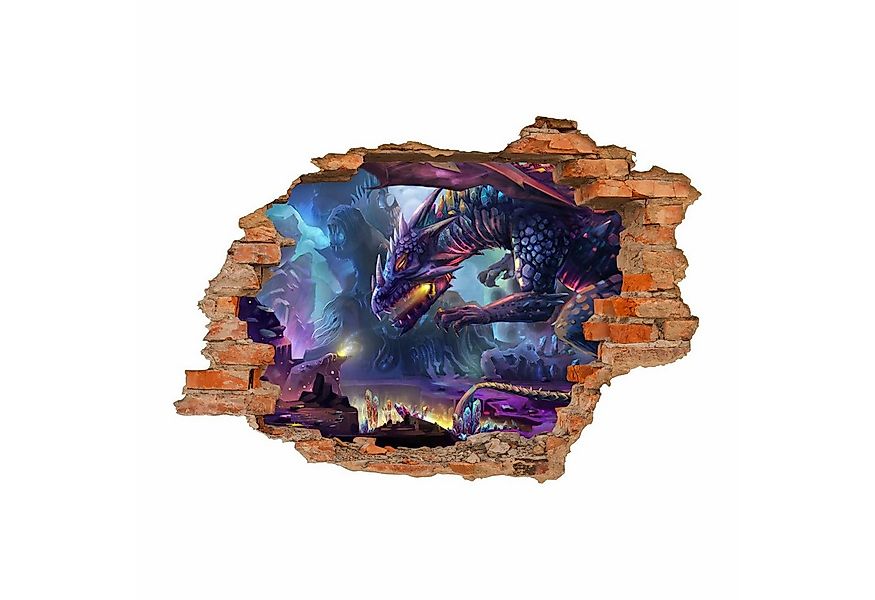 nikima Wandtattoo 097 Wandtattoo Drache Fantasy - Loch in der Wand - 500 x günstig online kaufen