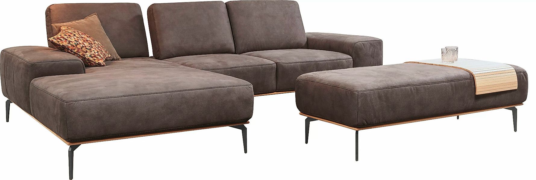 W.SCHILLIG Ecksofa "run, Designsofa mit tollem Sitzkomfort, bequem, L-Form" günstig online kaufen